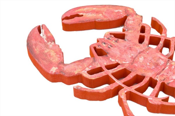 Décoration Marine : Homard En Bois Flotté Fait Main - Sculpture Naturelle