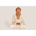 Bouddha blanc méditant
