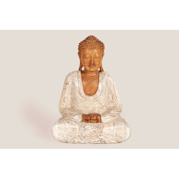 Bouddha blanc méditant Bouddha blanc méditant