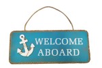 "Welcome Aboard" plaque de bois