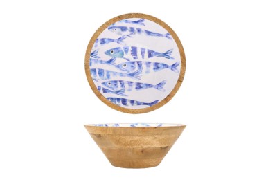 Bol émaillé poisson