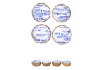 Set de 4 bols à poissons émaillés