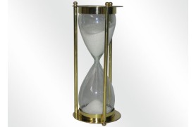 horloge de sable en laiton