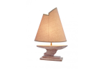 Lampe avec voilier de mer