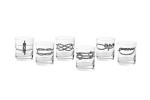 Set 6 verres noeuds