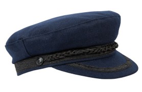 Chapeau Navy De Chiffon