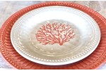 Set 6 Assiette plate HARMONY Coral