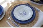 Set 6 Assiette plate HARM. Blue