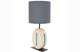 Lampe en bois